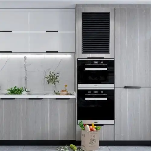 x70t厚家具翻新贴纸灰木纹自粘墙贴衣柜厨房橱柜柜子改色实木贴膜