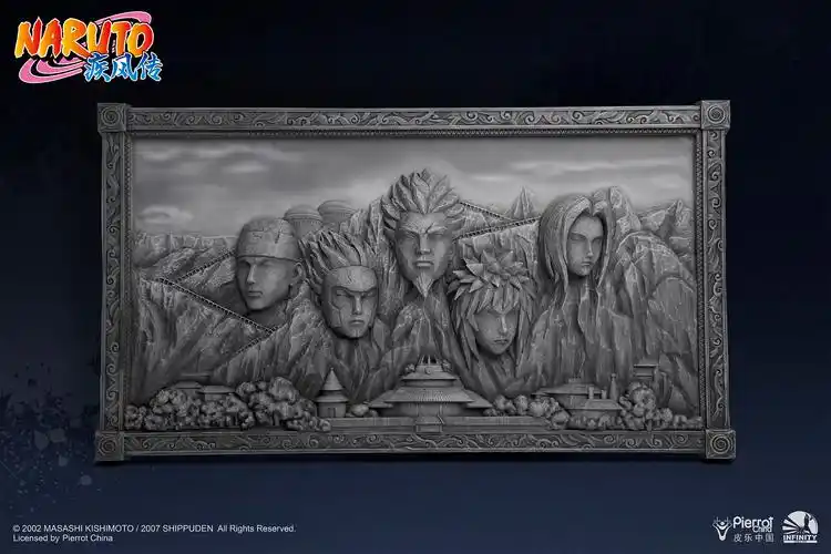 而火影中能代表木叶村的就是这火影岩了,虽然此次的火影岩只出现了一