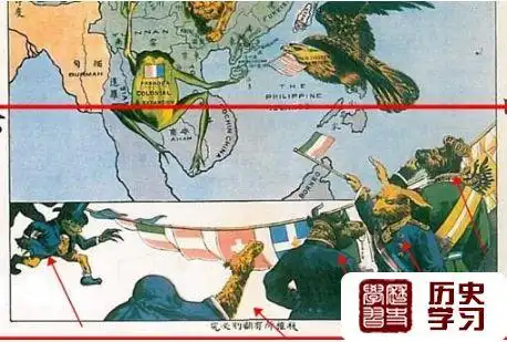 时局图最下面的动物代表了什么?有什么样的寓意?