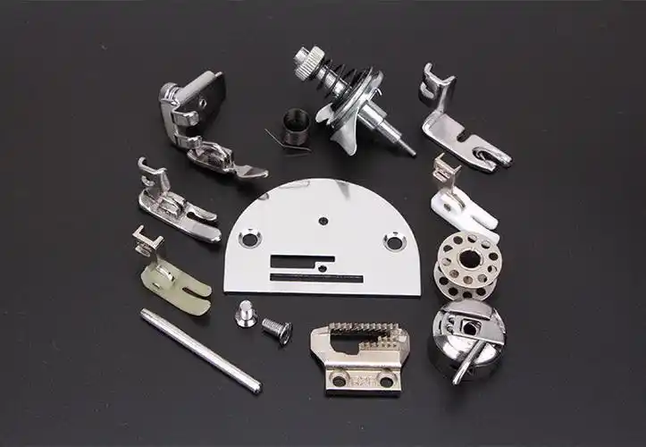 老式脚踏缝纫机配件牛皮带机针皮圈梭心梭壳油压脚针夹针板牙齿梭壳1