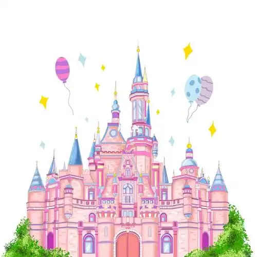 原创设计插画迪士尼城堡9215商用#插画  #绘画  #手绘  #原创插画