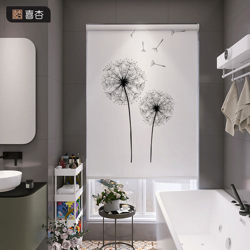 卫生间厨房浴室厕所卷帘窗帘卷拉窗户遮挡遮光卷帘