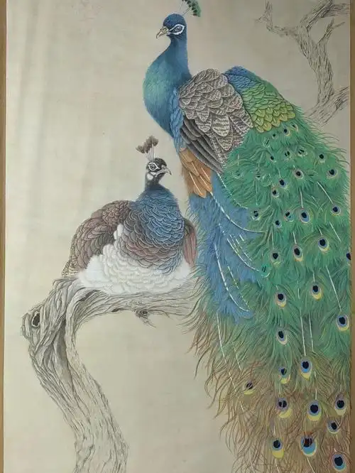 纯手绘工笔国画