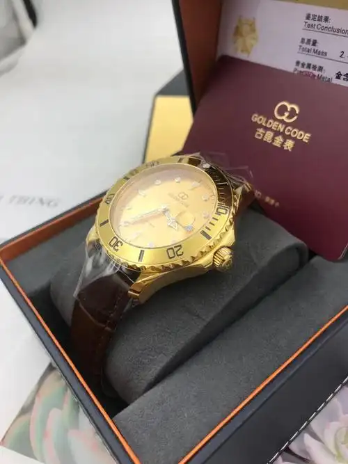 手表金表古昆纯金正品足金黄金进口进口机机械手饰