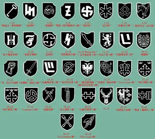 德国党卫军师徽-黑色军团复活(已注解)