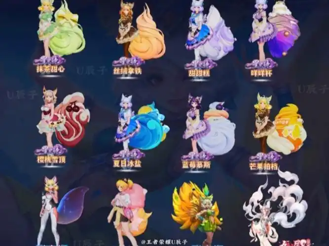 妲己全皮肤人形态建模鉴赏