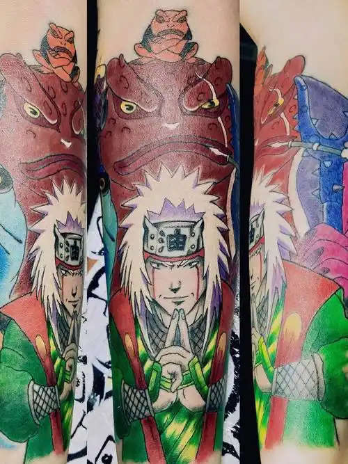 自来也_纹身图案手稿图片_小可的纹身作品集