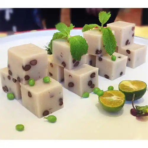 红豆山药糕网红甜点美食开袋即食酒店冷盘特色食材凉菜速冻糕点心300g