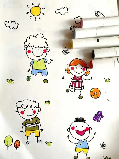 不知不觉已经有这么多马克笔小人儿简笔画啦