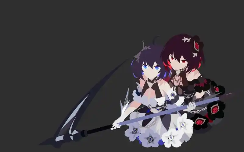 重绘】 爆肝5 小时,我用ps钢笔工具重绘了扁平化的希儿·彼岸双生