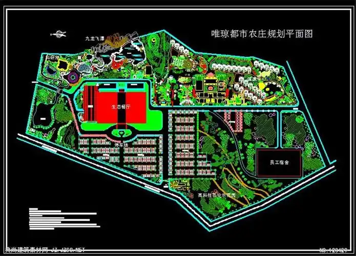 某农庄规划总平面图