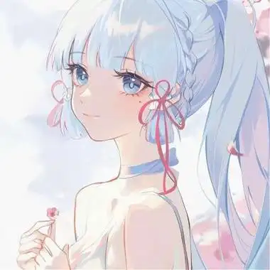 卡哇伊萌萌粉色系二次元女生头像 动漫少女心萌动的卡通女头_女生头像