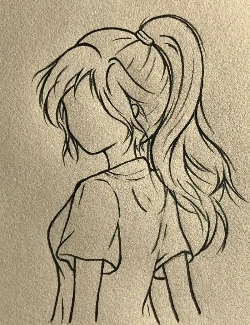 青春 校服 高马尾 手绘教程来啦 一步一步画出你想要的效果