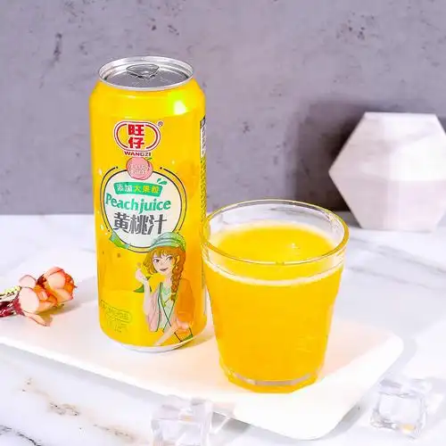 果汁饮料旺仔果肉葡萄汁草莓荔枝汁黄桃汁大果粒葡萄果味