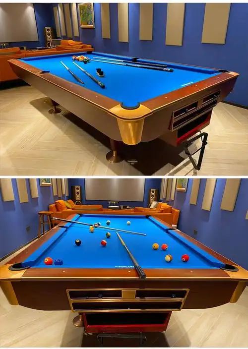 皓玉佳台球桌成人花式九球台商用大理石案子台球桌家用标准型美式桌球