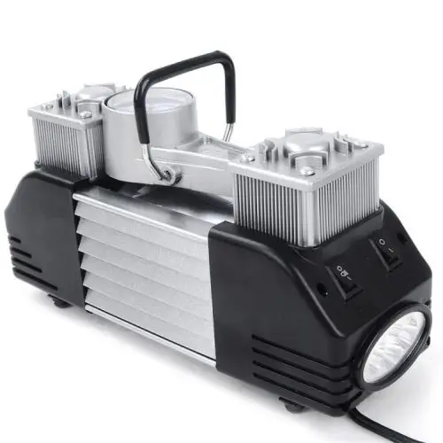 尤利特3500车载充气泵双缸大功率越野汽车用轮胎打气机12v冲气泵