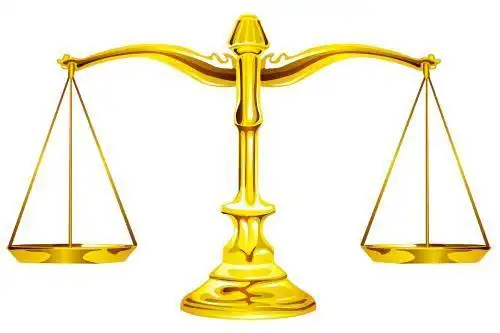 彩色天平简笔画