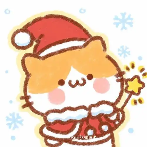 q萌动物圣诞节头像