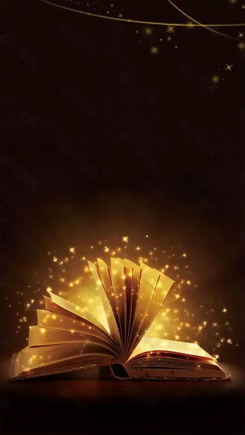 金色书本h5背景素材