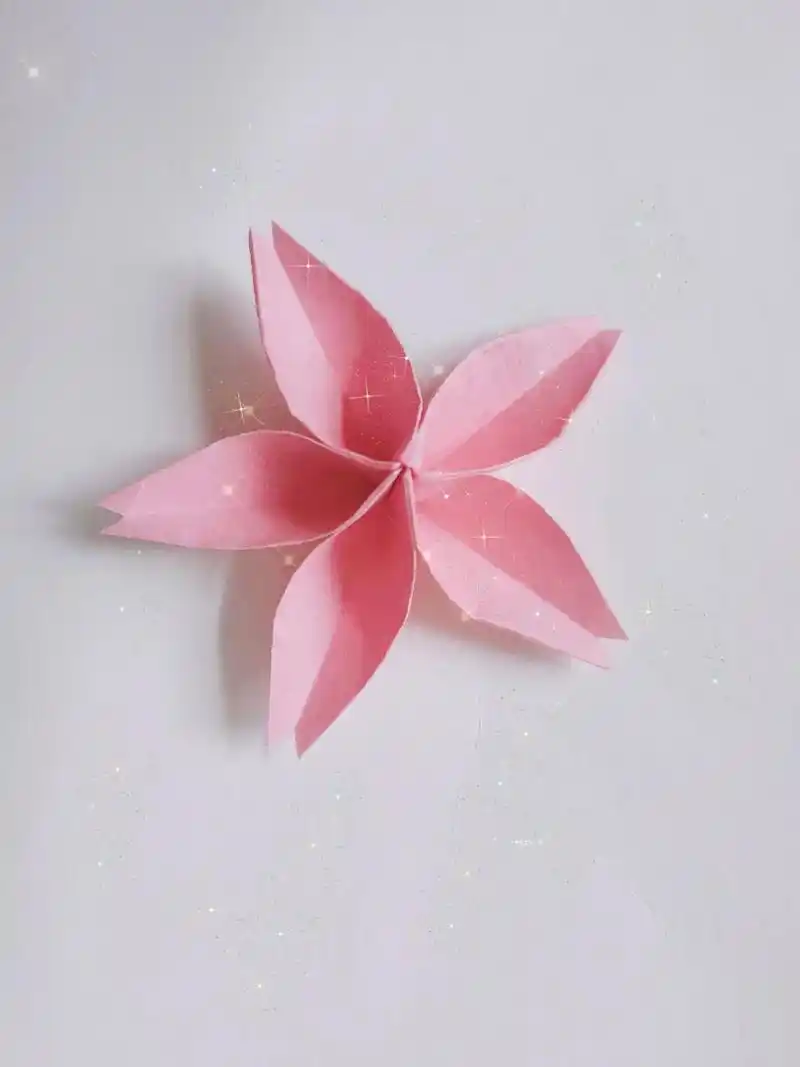 浪漫的樱花折纸.#图文伙伴计划 中国人的浪漫:"樱花红陌上, - 抖音