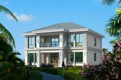 平顶二层楼图片大全