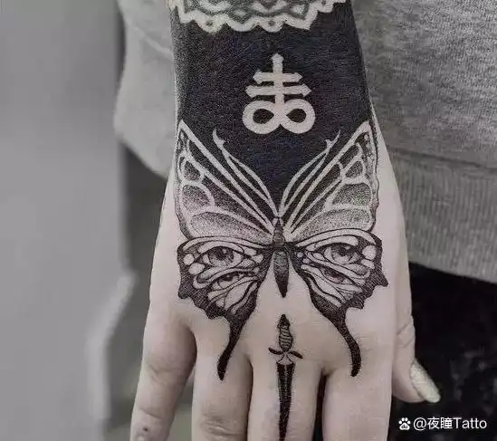 女士手背纹身漂亮图案