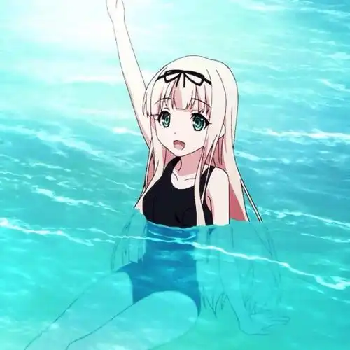 泳装女生二次元头像