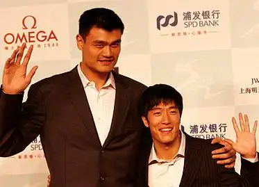 刘翔姚明昨联手宴请田径黄金大奖赛选手图