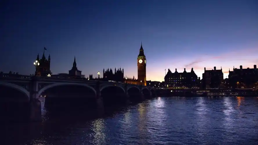 伦敦,英格兰,大本钟,泰晤士河,傍晚图片,4k高清风景图片,娟娟壁纸