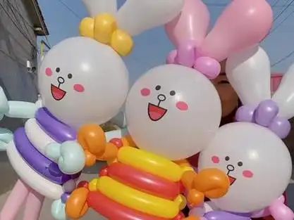 气球小兔子背包教程_气球背包怎么编_魔术气球背包教程 - 抖音