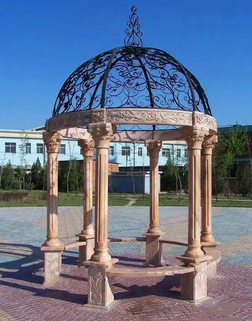 天然大理石欧式景观凉亭