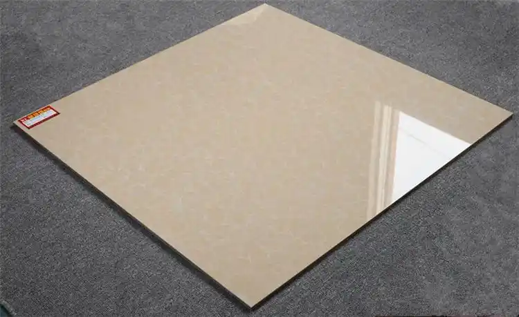 公寓酒店高光瓷质地砖抛光米色大理石双层装载瓷质地砖