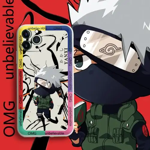潮牌适用苹果12promax火影忍者手机壳iphone8plus宇智波带土xsmax