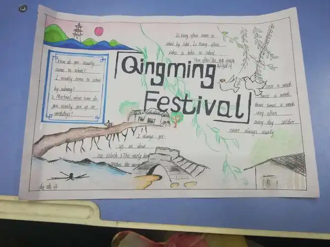 清明节英文手抄报