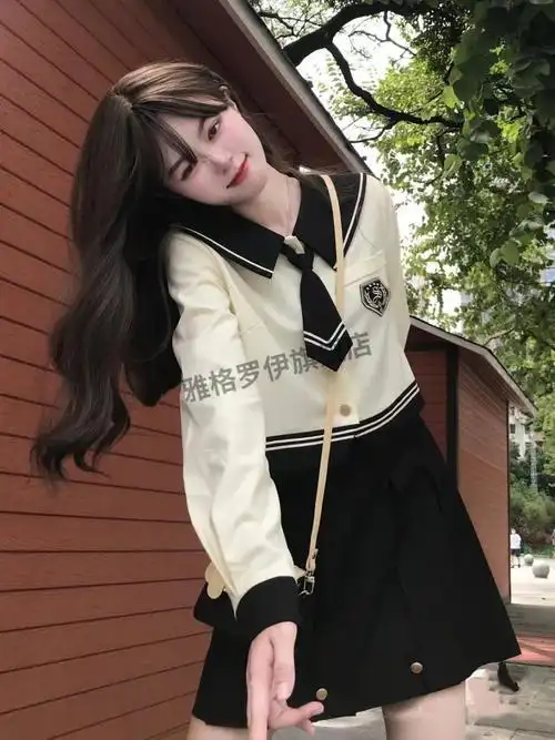 jk制服水手服女日系正统女大学生jk全套裙版学生校服套装高中生7731