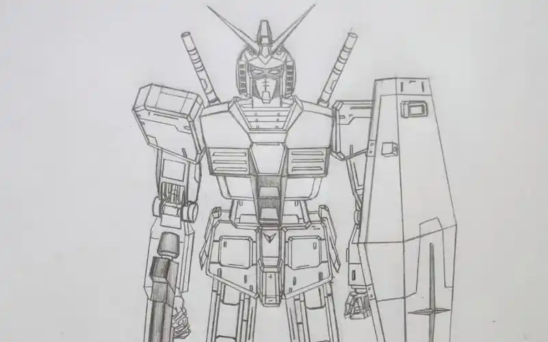 稍微加细节,画元祖高达也逼格满满!_哔哩哔哩_bilibili