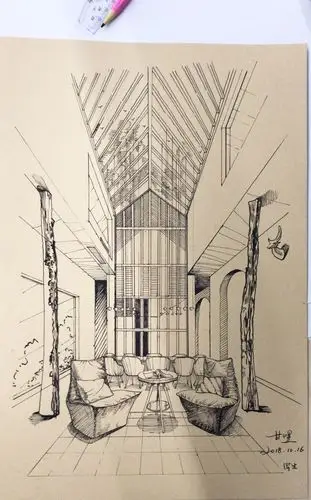 彩铅类空间手绘作品