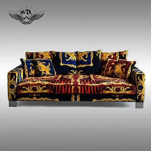 高端定制意大利后现代轻奢家具versace范思哲客厅沙发