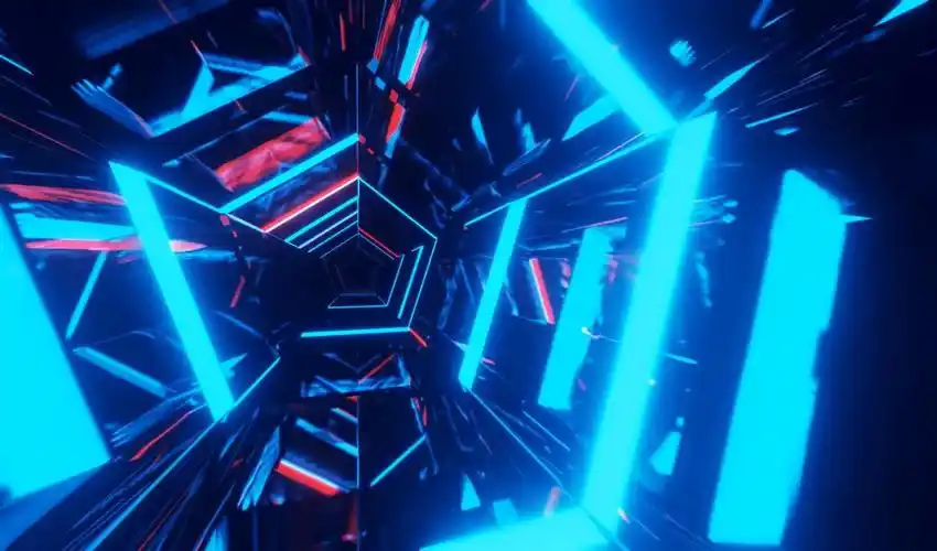 壁纸截图《五边形隧道3d动态壁纸》是一款科幻风的炫酷3d动态壁纸