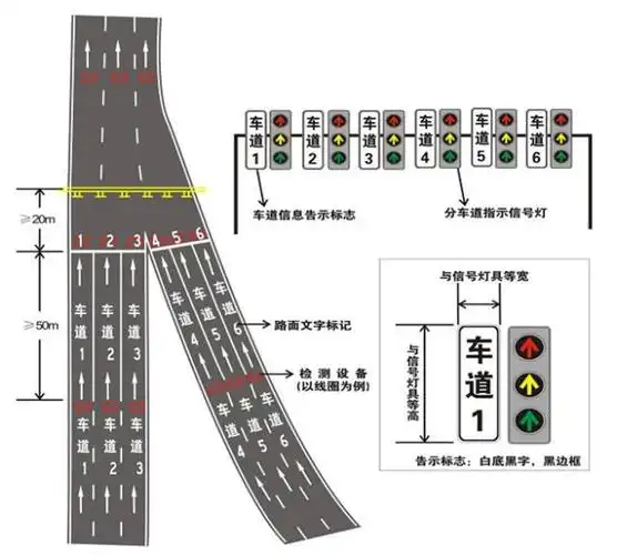 标线为黄色实线,施划于道路缘石正面及顶面,无缘石的道路可施划于路面
