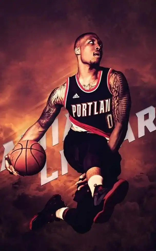 nba#利拉德#壁纸 - 抖音