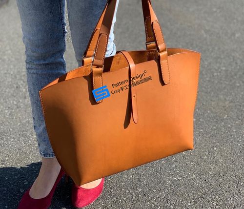 手工皮具托特包版型图纸皮艺专业纸格纸型纸样办公手提包hmb-124