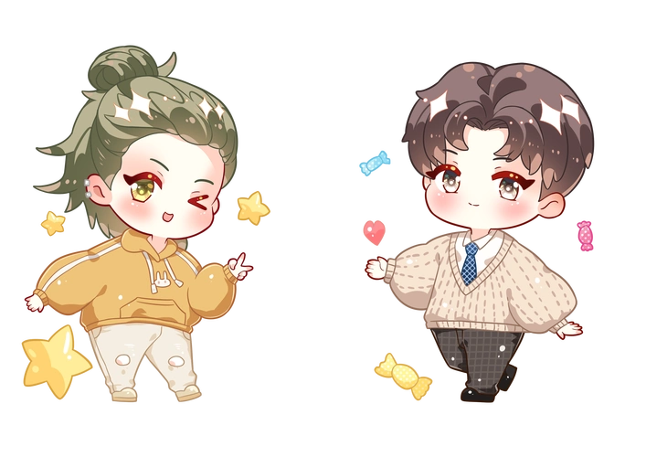 188男团系列q版共22个有形式和内容参考图 - 米画师