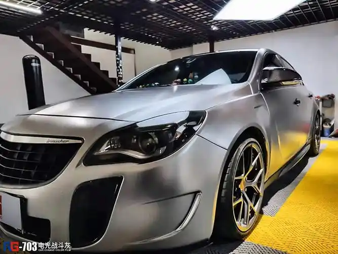 别克君威车身改色电光战斗灰 rg瑞集改色膜宁波江北加盟店出品