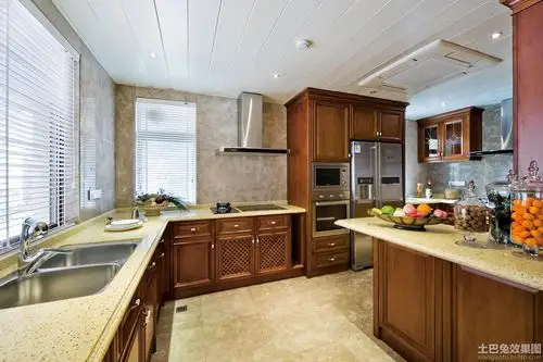 别墅居家大厨房装修图片欣赏