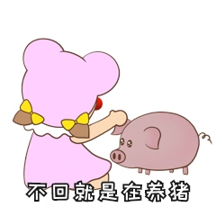 不回就是在养猪表情包