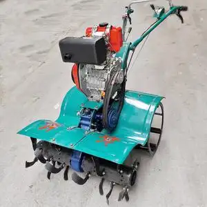 新式多功能微耕机柴油机水旱两用小型四驱耕地机打田机家用耕田机