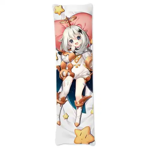 尚萌原创原神游戏派蒙动漫周边宅男身抱枕套萝莉动漫毛绒