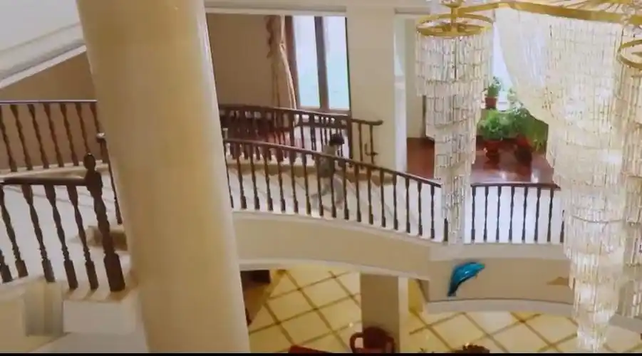 参观黄圣依住的豪宅房子外观像个滑雪场室内装修比宫殿豪华