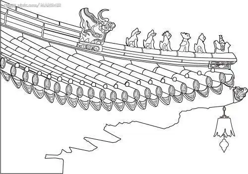 画中国古代建筑简笔画简单的闽南古厝简笔画看过该简笔画的同学还看了